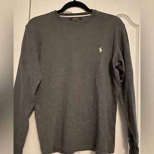 Polo by Ralph Lauren Charcoal Knit Top